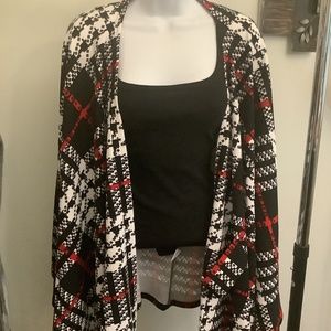Red & Black White Fashion cape